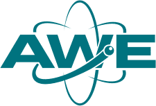 A logo illustrating the organisation AWE